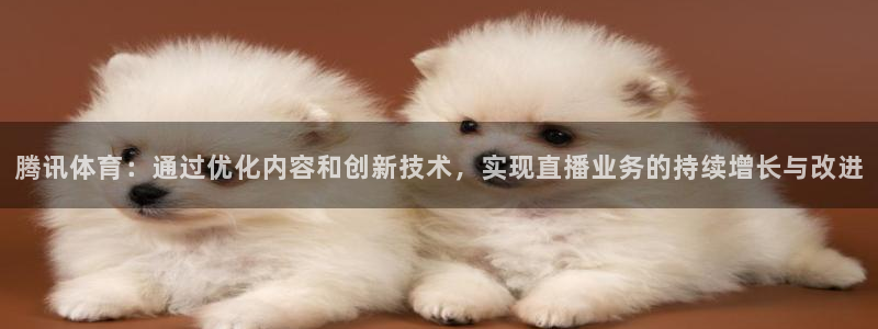 斗球直播app下载官网最新版：腾讯体育：通过优化内容和创新技术，实现直播业务的持续增长与改进